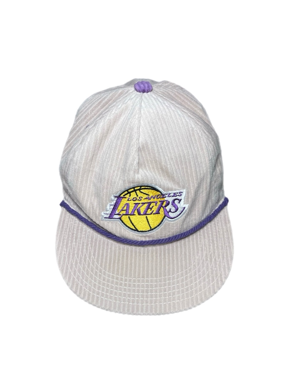Vintage NBA Lakers Embroidered Corduroy Hat